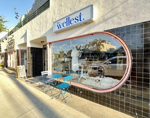 The Wellest. modern mercantile storefront at Broadway and Redondo in Long Beach, Calif.