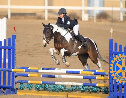 Mia and Bella Show Jumping at Fresno