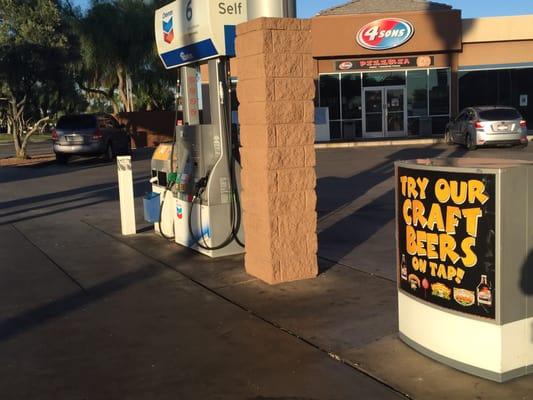 I never thought I'd be able to get craft beer on tap at a gas station!