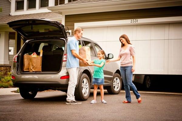 The convenience of a garage door