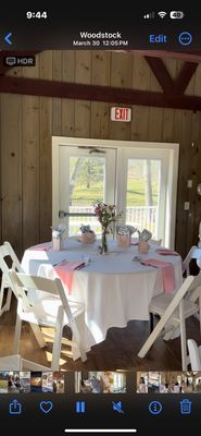 We used their linen service and dinnerware as well as cutlery. The place setting were perfect.