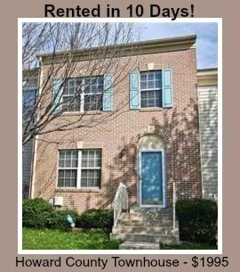 TeamToopet.com Rented this Howard County Home in 10 Days to well qualified renters for $1995!