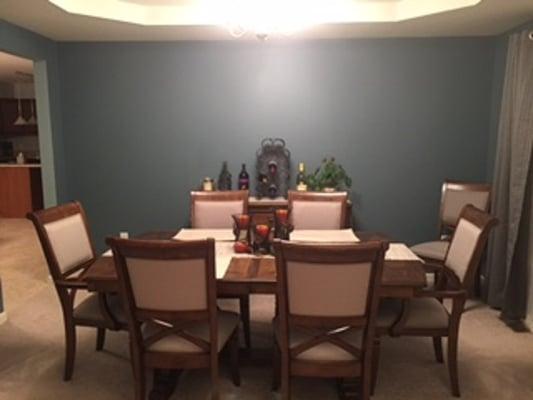 Finished dining room