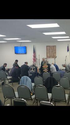 Men's meeting first Saturday every month