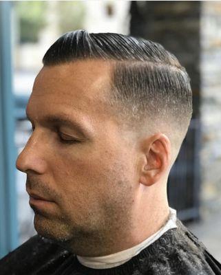 Medium combover fade by Nick. G