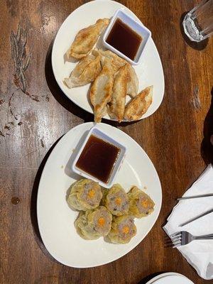 Pork & Vegetable Pot - Stickers   Shrimp and Steamed Shrimp & Pork Shumai