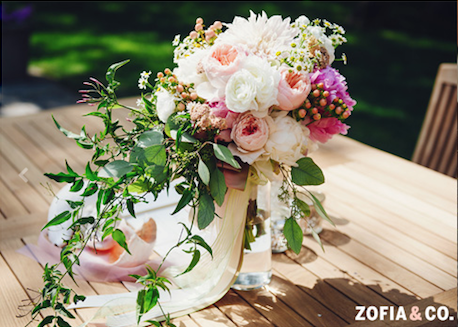 Bohemian luxe bouquet by Soiree Floral & photographed by Zofia & Co.