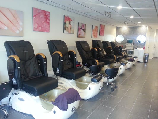 Nice and clean pedicure chairs