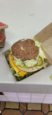 Big Mac Fail. This is how I got the sandwich.