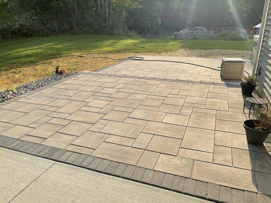 Paver patio