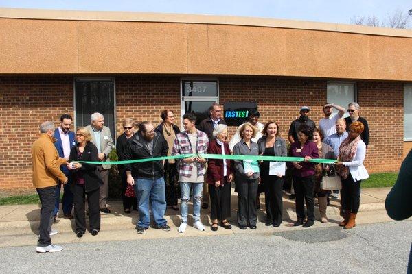 Our friends, family, customers and business associates helped us celebrate our opening and Ribbon Cutting!