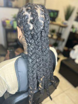 Loc cornrows