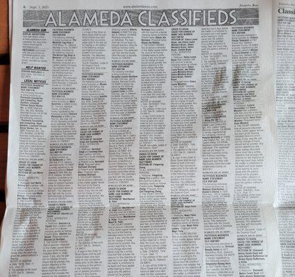 Classified ads