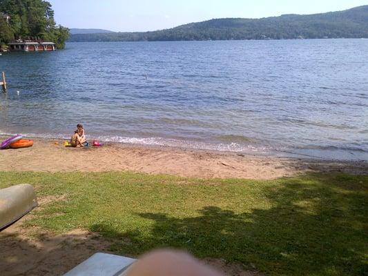 Our quiet little beach.