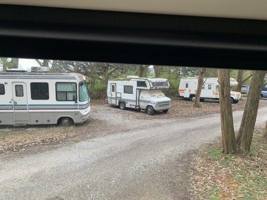 More old motorhomes being stored to look at from our site!