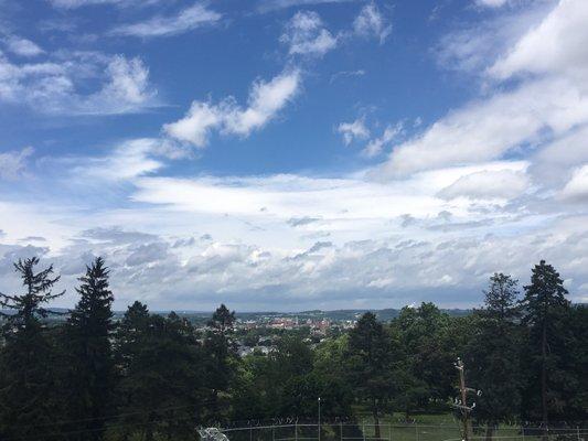 Views of downtown York in the distance