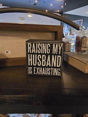 Item for sale, my husband and I found this funny and had to take a Pic