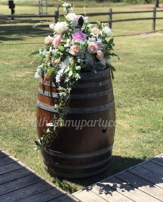 Prop rentals are a most. Wooden barrel decoration that can also convert into table