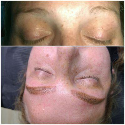 Before & After combination Brow service