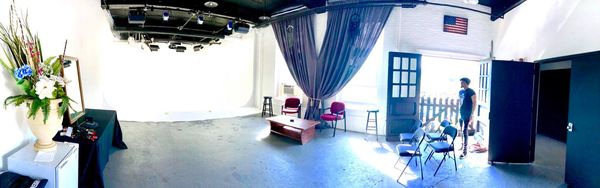 Wide shot of full studio site.