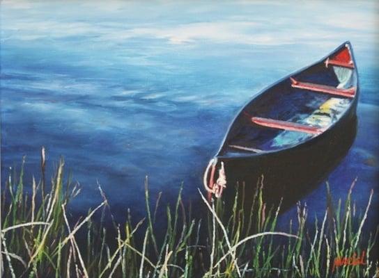 "Tranquil Waters" - Oil on Canvas by Maciel Cantelmo.