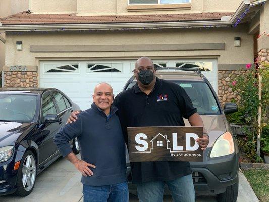 Jay Johnson with another satisfied VA home buyer.
 (Santee, CA)