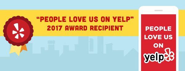 2017 Yelp award