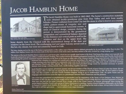 Jacob Hamblin Home Marker