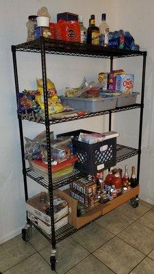 Black chrome wire shelf