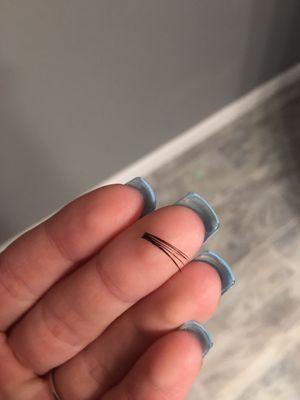 Lashes literally falling off in chunks