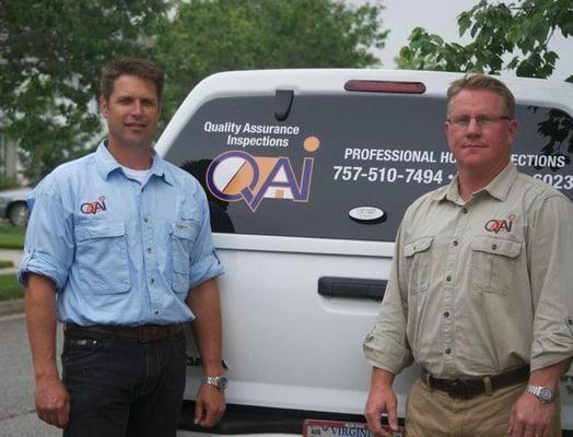 Two of QAI's "Top Notch" inspectors. Thoroughly knowledgeable, Licensed and Insured. QAI inspectors care about our customers ...