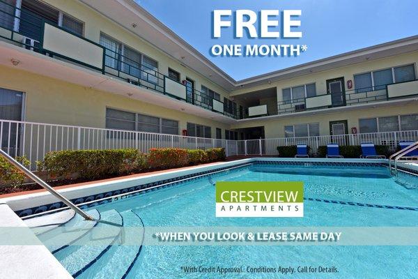 Move In Special- One Month Free