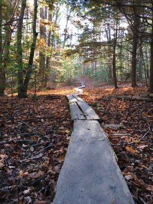 Bird trail wooden walkways- you don't have to use them unless it's super muddy but I still do.