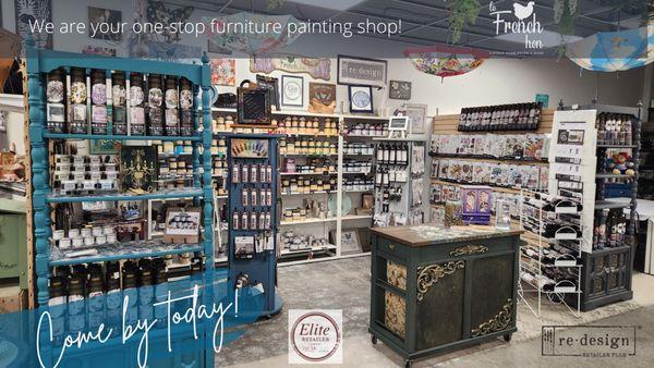 Visit our Elite Boutique inside Colliope Co!  One stop shop for all your furniture painting needs.