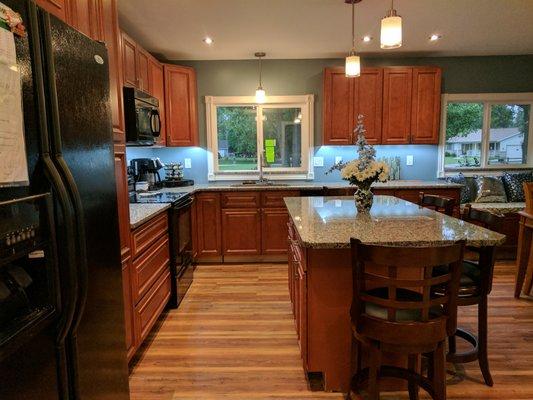 Kitchen LED lighting remodeling