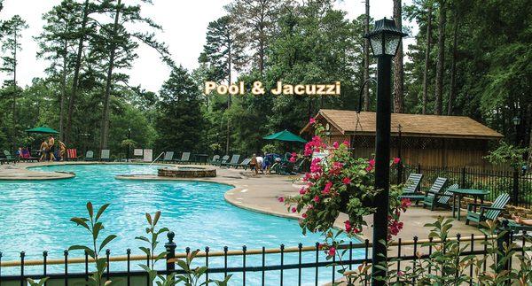 swimming pool and jacuzzi.