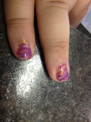 Gel polish nail art