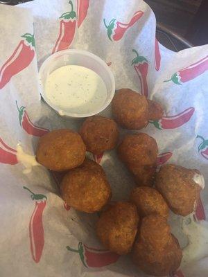 Fried mushrooms. Yum!