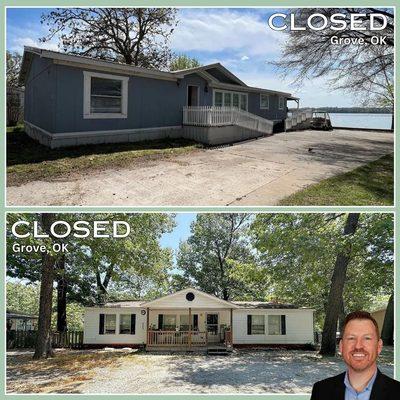 Two lake/water front homes in Grove, Oklahoma we closed on this week. Two happy Sellers!!