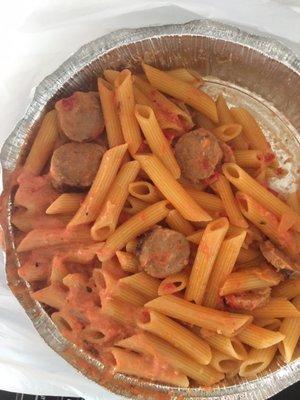 Mama Rossa w/ Penne + sausage