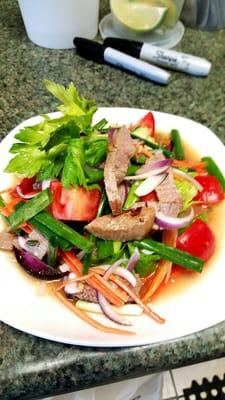 Yum Nua  spicy beef Thai salad #8