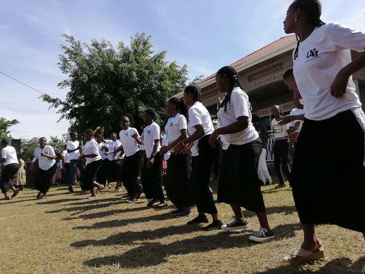 Church choir ministering at one of our Gospel Crusade venue in Uganda.