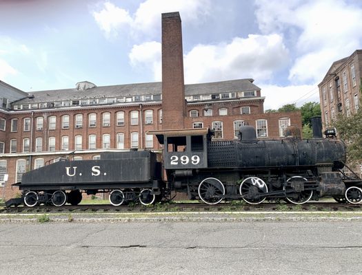 Train outside of Museum.