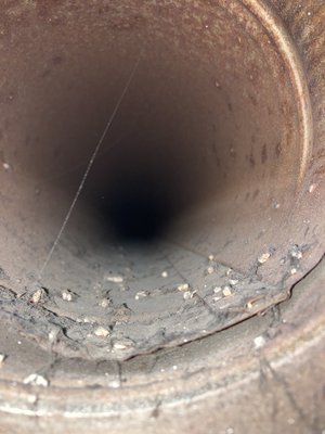 Dirty metal duct