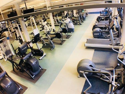 Cardio equipment at WellWorks is frequently updated and repairs are done in-house to ensure equipment is always safe and ready for use.