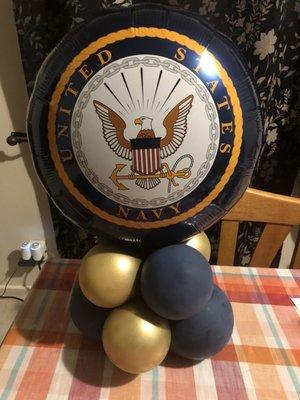 Custom balloon centerpiece