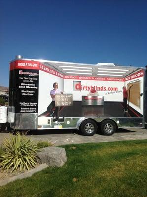 Our mobile trailer comes right to your home or business!