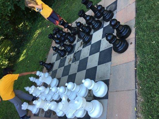 Life size chess board!