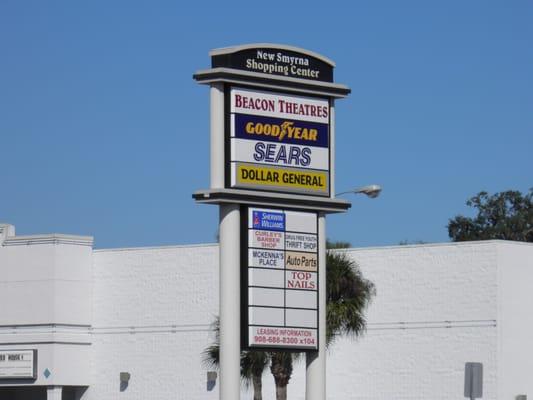 New Smyrna Beach Shopping Center, Florida.