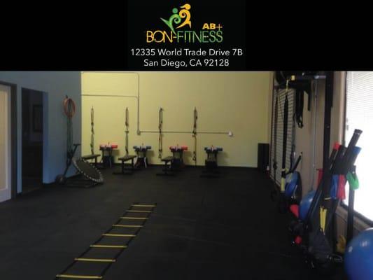 Bon-Fitness Studio located in Camel Mountain now serving Rancho Bernardo, Poway, CMR and Rancho Pensquitos.